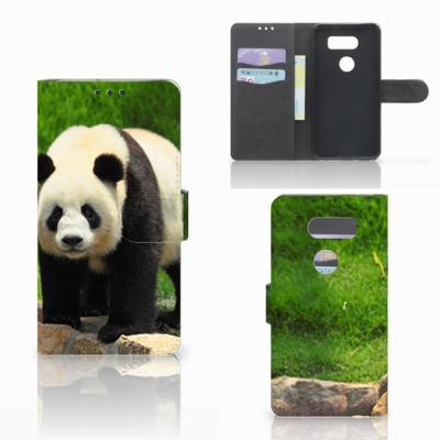 LG V30 Telefoonhoesje met Pasjes Panda