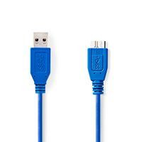 Nedis USB-Kabel | USB-A Male naar USB Micro-B Male | 5 Gbps | 5 m | 1 stuks - CCGP61500BU50 CCGP61500BU50 - thumbnail