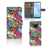 Xiaomi Mi 10T Lite Wallet Case met Pasjes Punk Rock