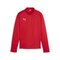 PUMA teamGOAL Trainingstrui 1/4-Zip Kids Rood Wit