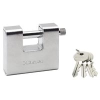 Masterlock 80mm wide x 30mm zinc alloy body with hardened steel armour - hardened - 680EURD - thumbnail