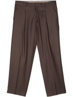 Costumein pantalon de costume en laine vierge - Marron - thumbnail