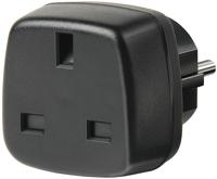 Brennenstuhl Travel Adapter GB/earthed netvoeding & inverter Zwart