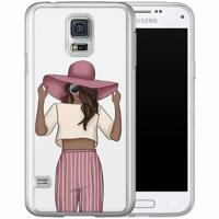 Samsung Galaxy S5 (Plus) / Neo siliconen hoesje - Summer girl
