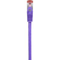 Renkforce RF-4724914 RJ45 Netwerkkabel, patchkabel CAT 6 S/FTP 0.25 m Violet Snagless, Vergulde steekcontacten, Vlambestendig 1 stuk(s)