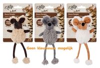 AFP MOUSE DANGLER LAMSWOL MET CATNIP ASSORTI 16 CM