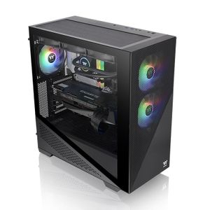 Thermaltake Divider 370 TG ARGB tower behuizing 2x USB-A 3.2 (5 Gbit/s), 1x Audio, Window-kit