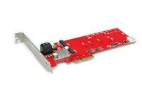 ROLINE PCIe Adapter RAID, 2x M.2+2x SATA - interfacekaarten/adapter (2x M.2+2x SATA)