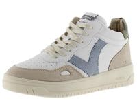 Victoria Seul Leather Effect Mid Boot & Color & Split Leather Pieces In Contrast 1257107 for Women KAKI 39