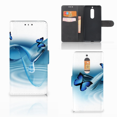 Nokia 5 Telefoonhoesje met Pasjes Vlinders