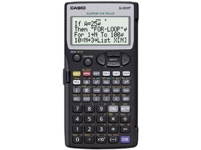 Casio fx-5800P Schoolrekenmachine Zwart Aantal displayposities: 16 werkt op batterijen (b x h x d) 73 x 10 x 141.5 mm