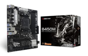 BioStar B450MX-S Moederbord Socket AMD AM4 Vormfactor Micro-ATX Moederbord chipset AMD® B450