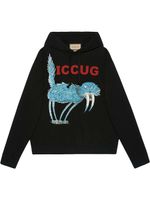 Gucci x Freya Hartas hoodie à imprimé ICCUG - Noir