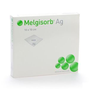 Melgisorb Ag Kp Ster 10x10cm 10 256100