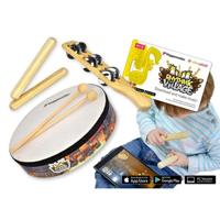 Voggenreiter Rhythmic Village App met percussie-set
