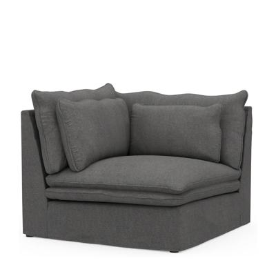 Rivièra Maison Modulaire Bank 'Continental' Corner, Oxford Weave, kleur Classic Charcoal
