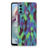 Motorola Moto G60 TPU Hoesje Abstract Green Blue - thumbnail