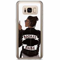 Samsung Galaxy S8 Plus siliconen hoesje - Badass babe