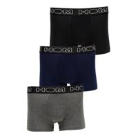 HOM 3-Pack Boxersline Zwart, Blauw, Grijs