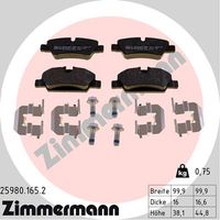 Remblokkenset, schijfrem ZIMMERMANN, u.a. für Mini