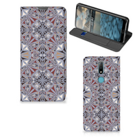 Nokia 2.4 Standcase Flower Tiles