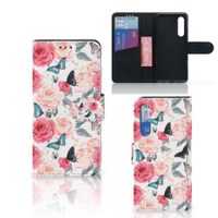 Xiaomi Mi 9 SE Hoesje Butterfly Roses - thumbnail