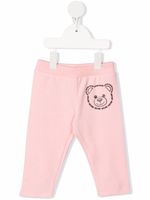 Moschino Kids pantalon de jogging à logo imprimé - Rose