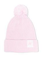 Golden Goose Kids bonnet nervuré à pompon - Rose