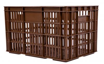 AMIGO fietskrat kunststof 33,6 liter bruin AMIGO fietskrat kunststof 33,6 liter bruin