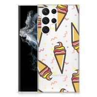 Samsung Galaxy S22 Ultra Siliconen Case Icecream - thumbnail