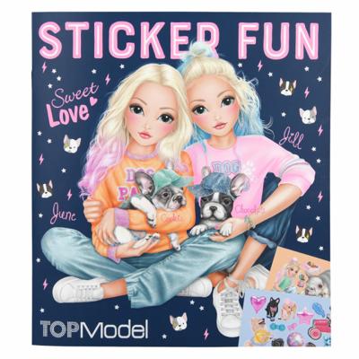 TOPModel stickerboek Sticker Fun Dog meisjes 23 cm 4 delig TOPModel stickerboek Sticker Fun Dog meisjes 23 cm 4 delig