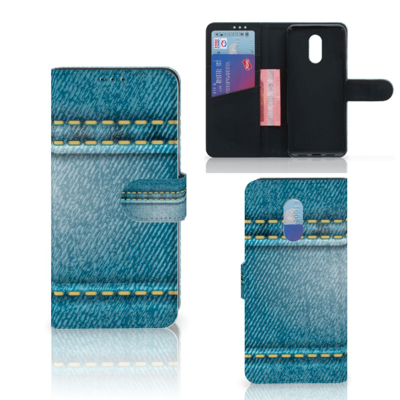 OnePlus 7 Wallet Case met Pasjes Jeans
