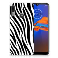 Motorola Moto E6 Plus TPU Hoesje Zebra - thumbnail