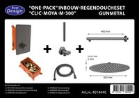 Best-Design One-Pack inbouw-regendoucheset Clic-Moya-M-300