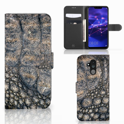Huawei Mate 20 Lite Telefoonhoesje met Pasjes Krokodillenprint Huawei Mate 20 Lite Telefoonhoesje met Pasjes Krokodillenprint