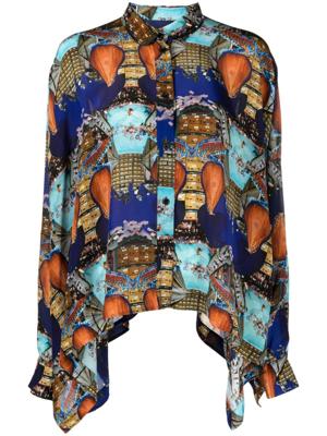 Henrik Vibskov Blouse met print - Blauw