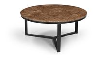 Livingfurn Ronde Salontafel Senna Marmer - Bruin - thumbnail