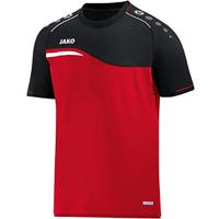 JAKO Heren T-shirt Competition 2.0, rood/zwart, M