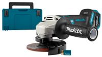 Makita DGA518ZJU 18v Haakse slijper 125mm met AWS | zonder accu&apos;s en lader in M-box