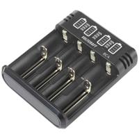 VOLTCRAFT BC4 Batterijlader Li-ion, NiMH AA (penlite), AAA (potlood), C (baby), Sub-C, 10440, 16340, CR-123A, 17335, 17