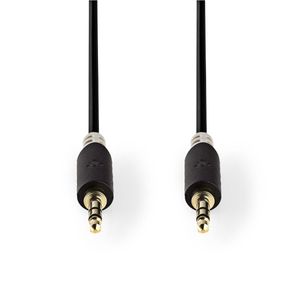 Stereo audiokabel | 3,5 mm male - 3,5 mm male | 1,0 m | Antraciet [CABW22000AT10]