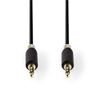 Stereo audiokabel | 3,5 mm male - 3,5 mm male | 1,0 m | Antraciet [CABW22000AT10] - thumbnail