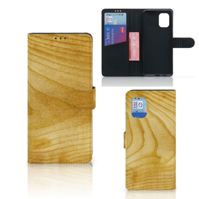 Xiaomi Mi 10 Lite Book Style Case Licht Hout