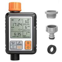 Automatische tuin irrigatie Watering Timer gazon kraan slang sproeier Timer met LCD-scherm en adapter - thumbnail