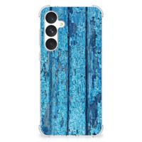 Samsung Galaxy A55 Stevig Telefoonhoesje Wood Blue