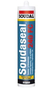 Soudal Soudaseal 240 FC | Lijmkit | Zwart | 290 ml - 104925