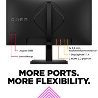 OMEN 24 FHD 165 Hz Gaming Monitor gaming monitor 165Hz, HDMI, DisplayPort, AMD FreeSync Premium - thumbnail