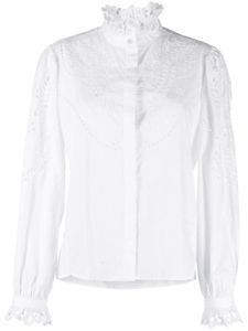 MARANT ÉTOILE blouse en coton à broderies anglaises - Blanc