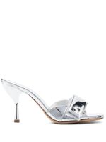 GIABORGHINI mules Alodie 100 mm en cuir - Gris - thumbnail