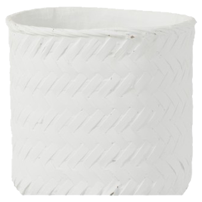 J-Line Bloempot Im Wit L 23 x 25 x 25